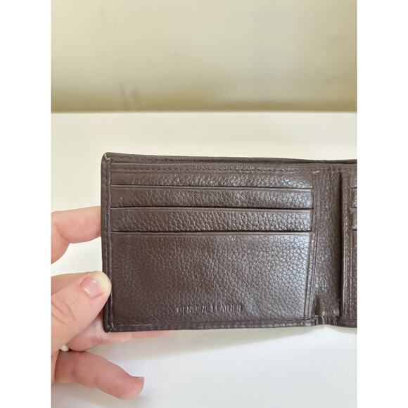 Men’s Leather Bi-Fold Wallet Brown Gift for Him Gift for Dad Christmas Gift - Picture 2 of 7